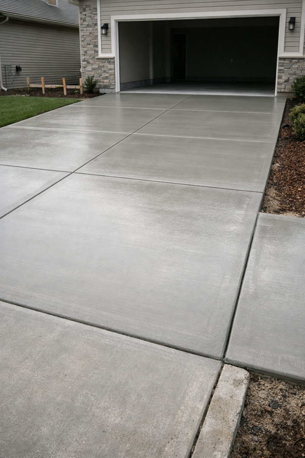 Residential concrete driveway in Sioux Falls